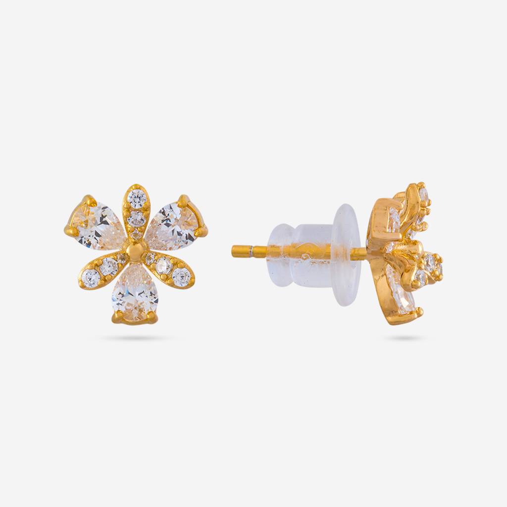 Office Wear Silver Earring - 465595 : 465595