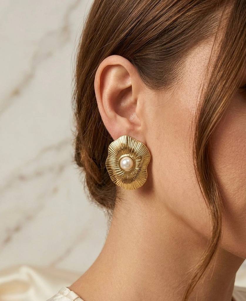 18K Gold Coated Mabel Pearl : BEG018