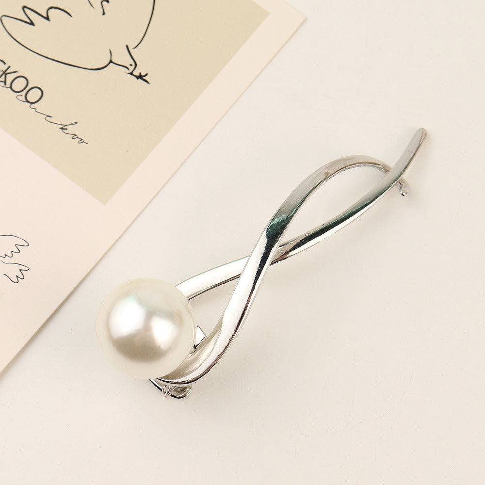 Ivory Drop Silver Clip : HX-HP-S-0054-S