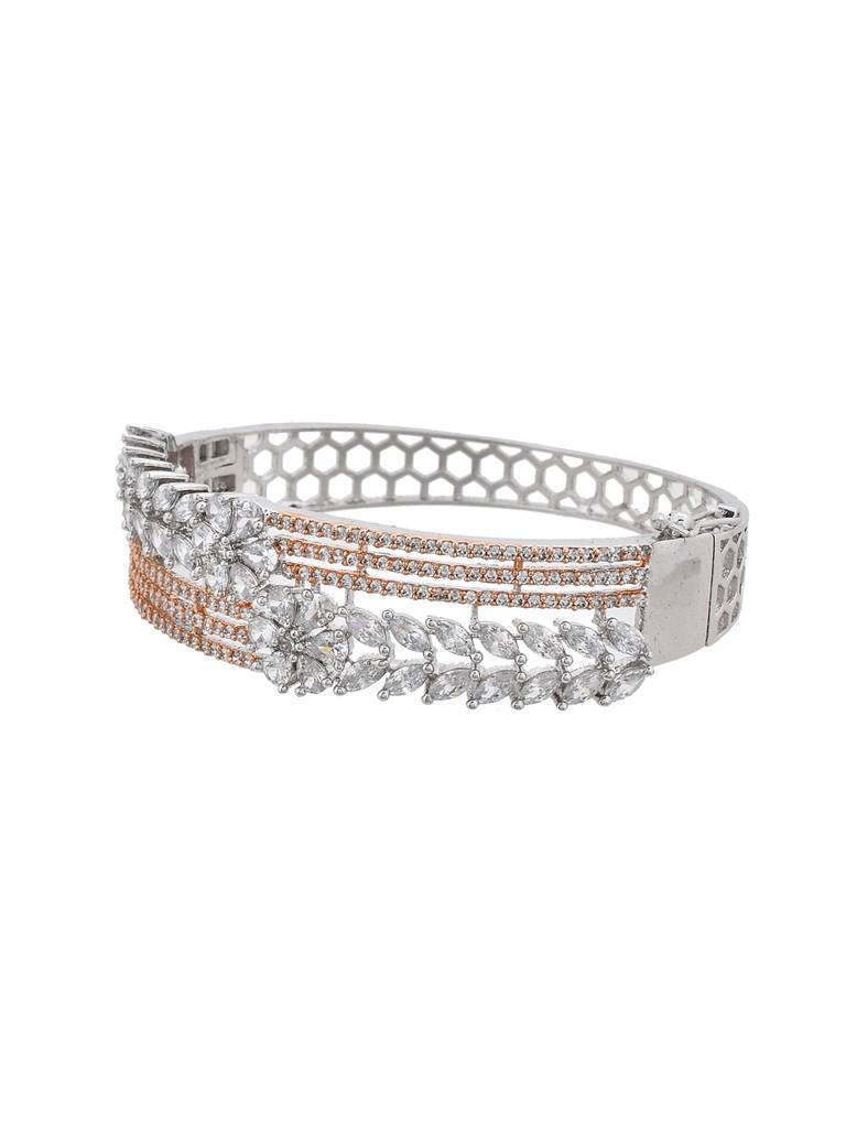 Sparkling Elegance Pink Cz Stone Studded Bracelet : 8905124499278