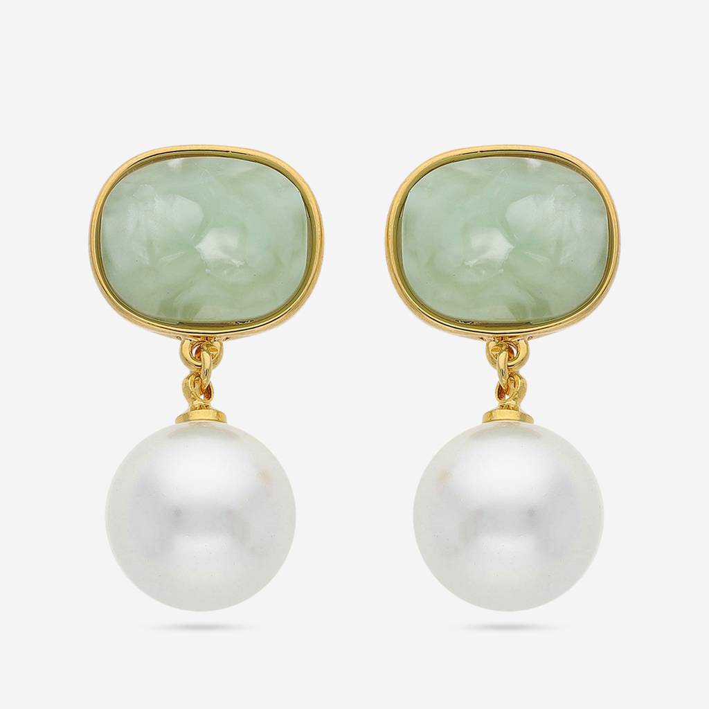 Gold - Plated Casual Wear Trendy Earring - 451033 : 451034