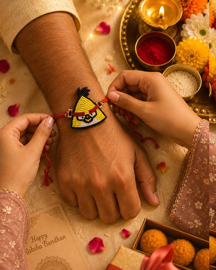 Yellow Angry Bird Rakhi : RH02