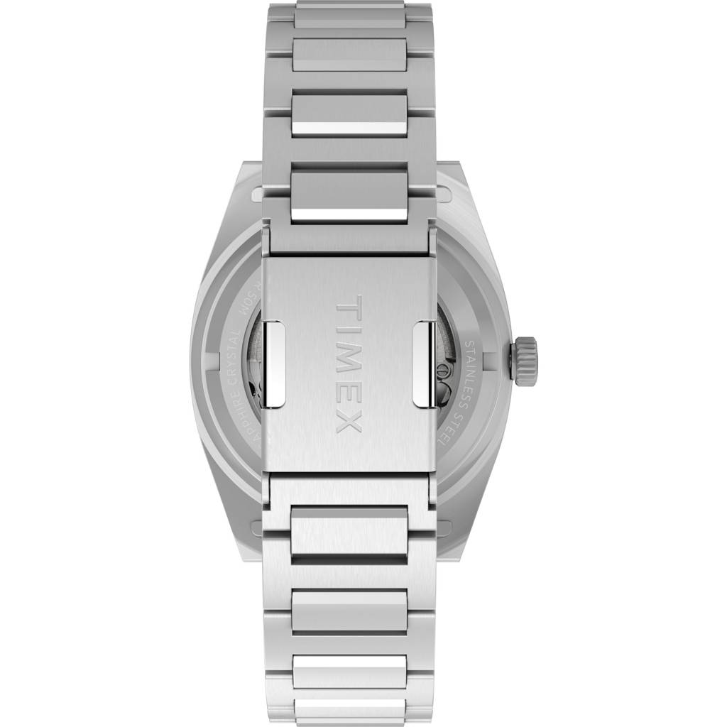 Timex Capstone Round 39Mm Black Dial Mechanical Automatic Men Watch - Tw2Y39600Uj : TW2Y39600UJ