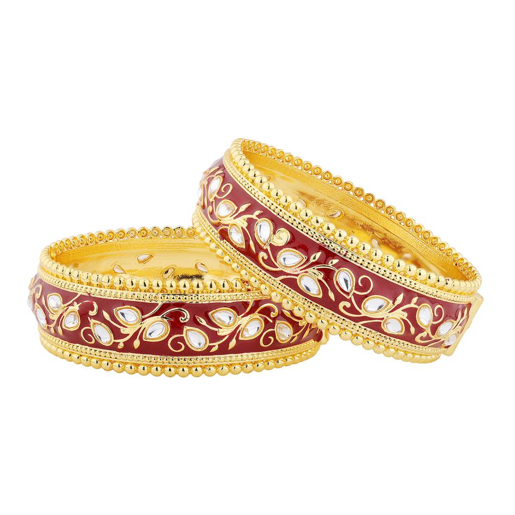 Queens Of Rajasthan Zariya Openable Bangles : 8905124574418