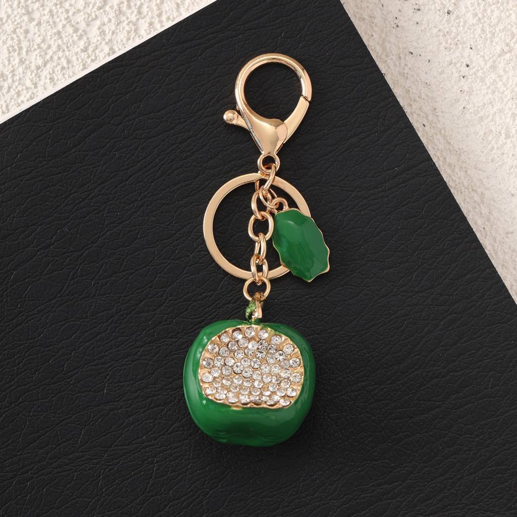 Apple Bag Charm For Girls : C-BG-0052-G-GR
