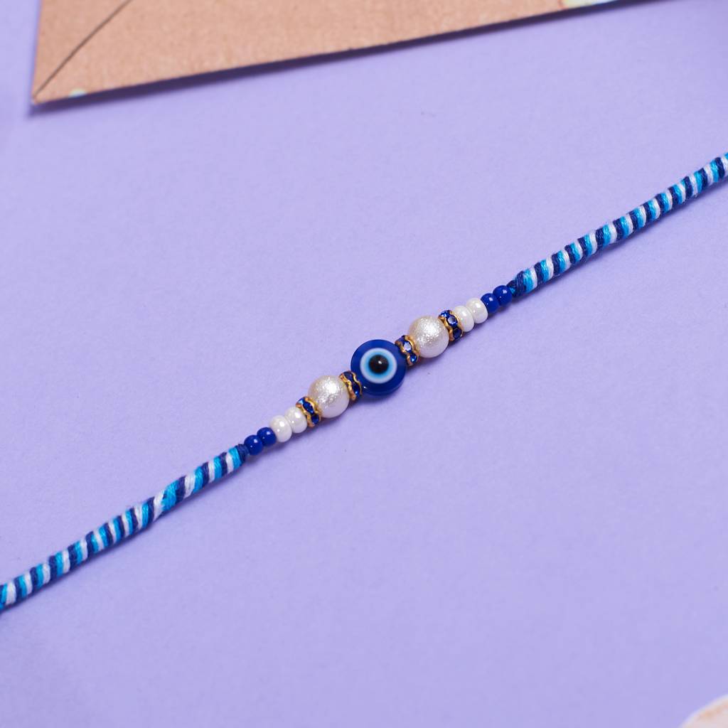 Classic Evil Eye Rakhi : BS14591-BU
