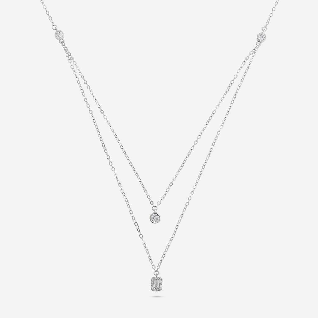 Office Wear Silver Necklace - 466364 : 466365