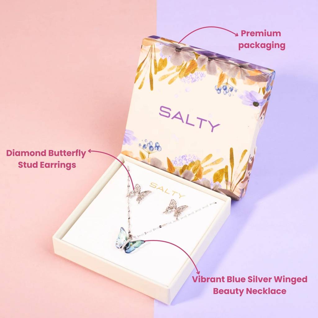Silver Titliyan Box : BUTTERFLYBOX-SIMPLE