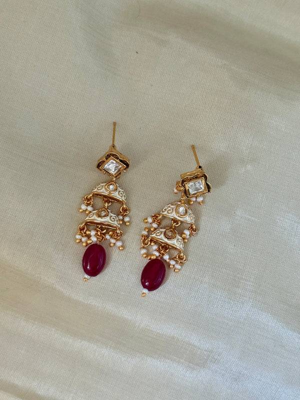 Rohika Meenakari Necklace Set : NK17-R