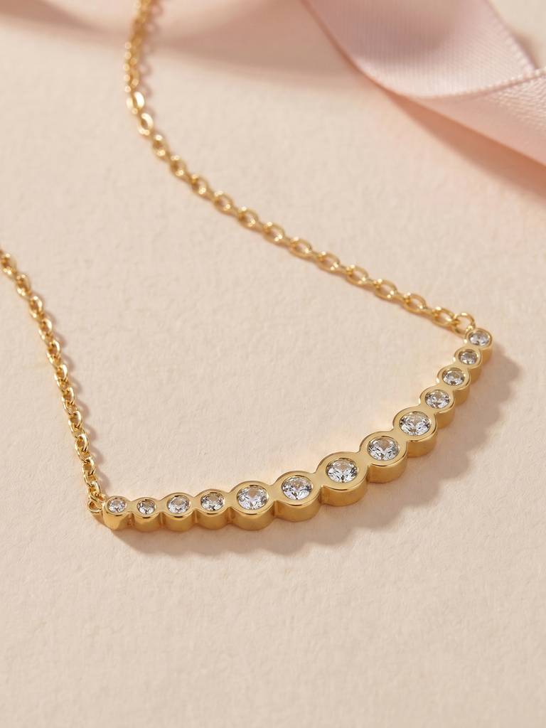 Longline Glow Bar Short Necklace For Women - Waterproof & Anti-Tarnish : NK0704
