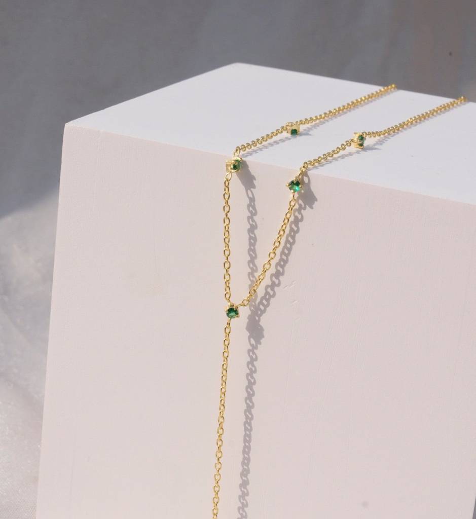 Emerald Lariat Necklace : LAR_EMERALA_S_1062