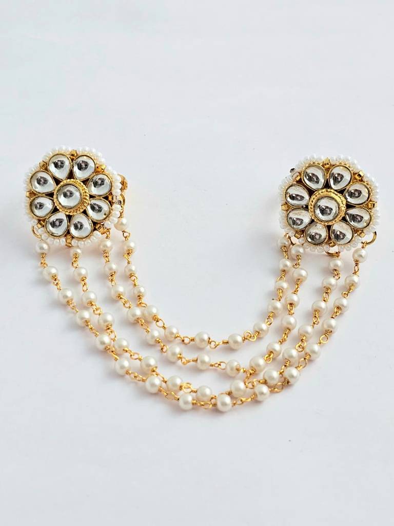 Eshmi Pearl Kundan Ring : 54FR25RA