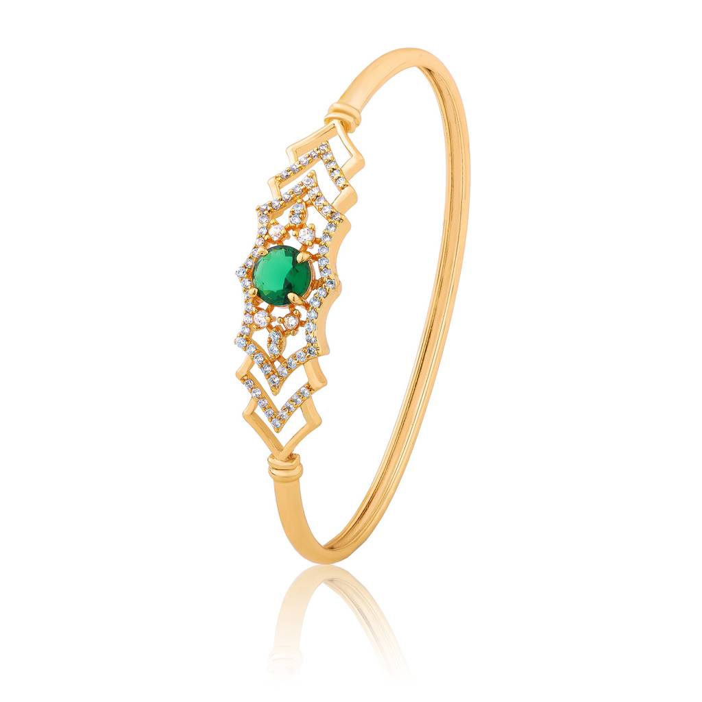 Sparkling Elegance Emerald Cz Bracelet For Women : 8905124575682