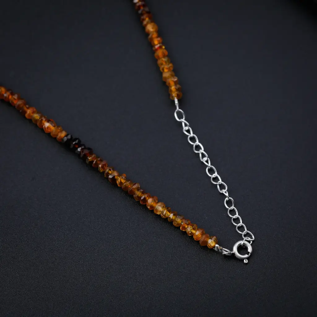 Tourmaline Silver Necklace : 79895703