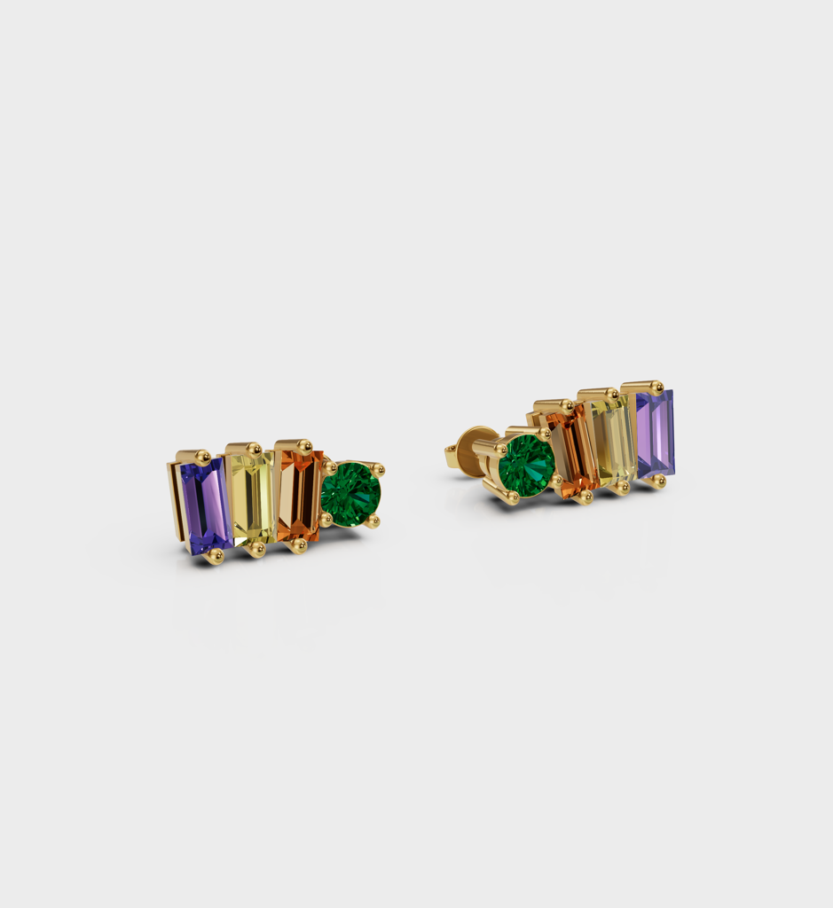 Navratan Line Studs : STU_NAVRALI_SSS_5194
