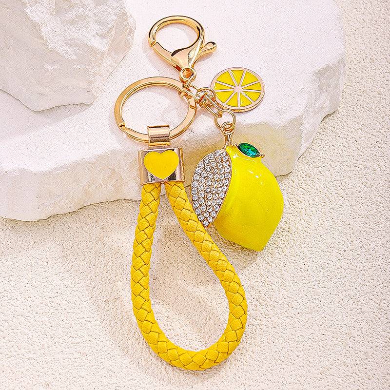 Zestie Lemon Bag Charm : C-BG-0043-G-YL