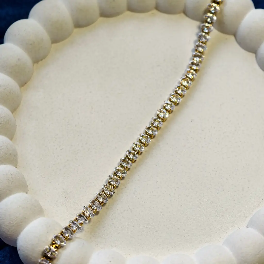 Aurelia Oval Tennis Bracelet : PST109
