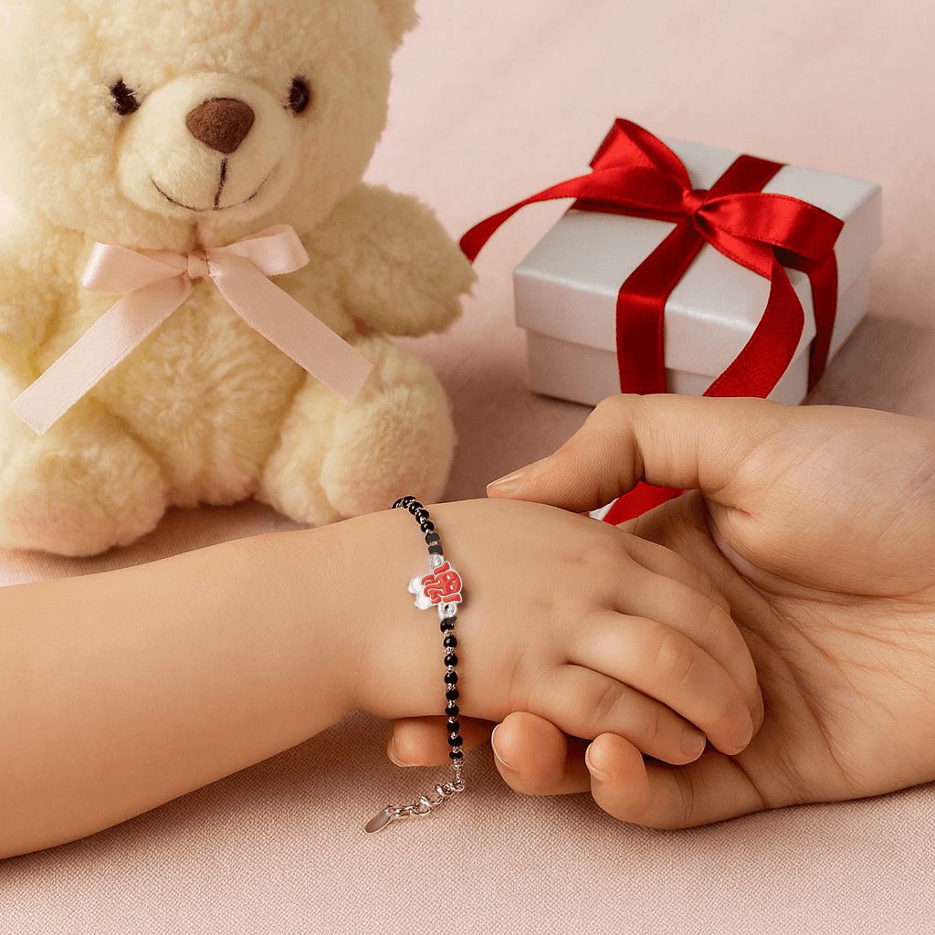 Ganesha  Nazariya 925 Sterling Silver Bracelets For Baby & Kids : NKBR014002