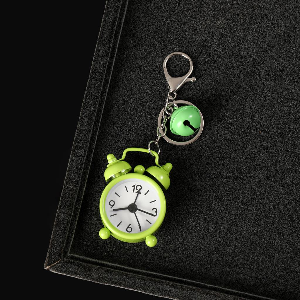 Mini Alarm Clock Bag Charm : C-BG-0097-GR