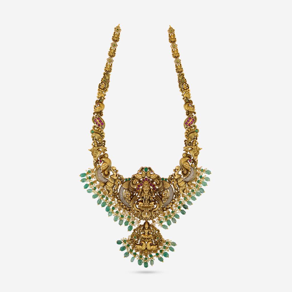 Ruby-Green Gold - Plated Bridesmaid Antique Necklace - 453911 : 453911