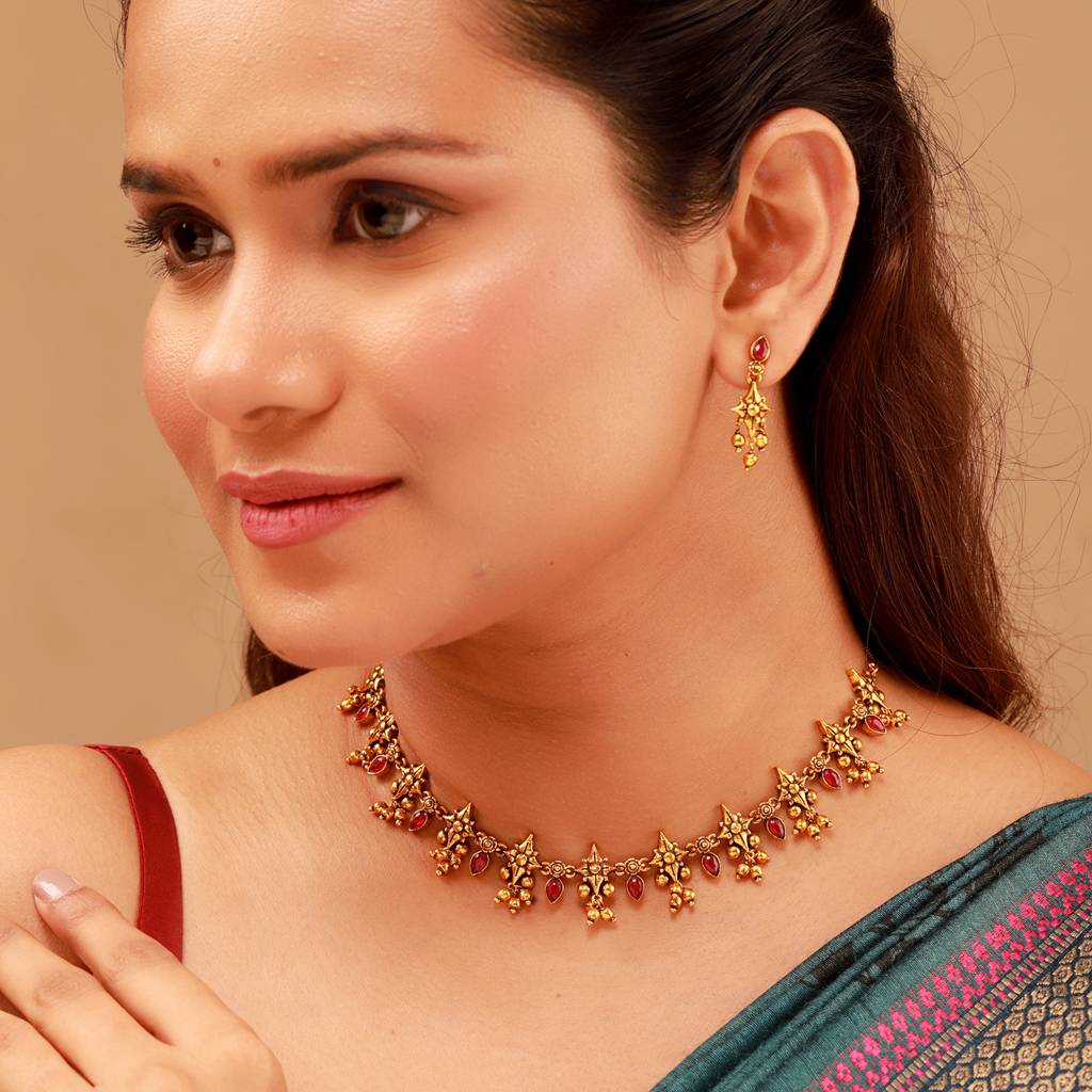 Pillars Of Time Temple Jewelry Necklace Set : 8905124586749