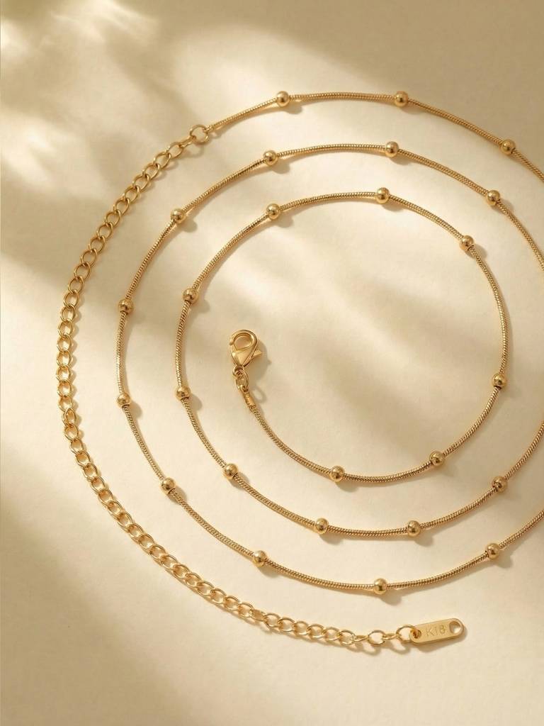 Delicate Bead Accent Waist Chain For Women - Waterproof & Anti-Tarnish : W0011