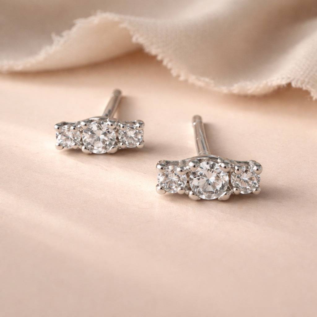 Petite Diamond Line Studs : Petite-Diamond-Line-Studs-GV