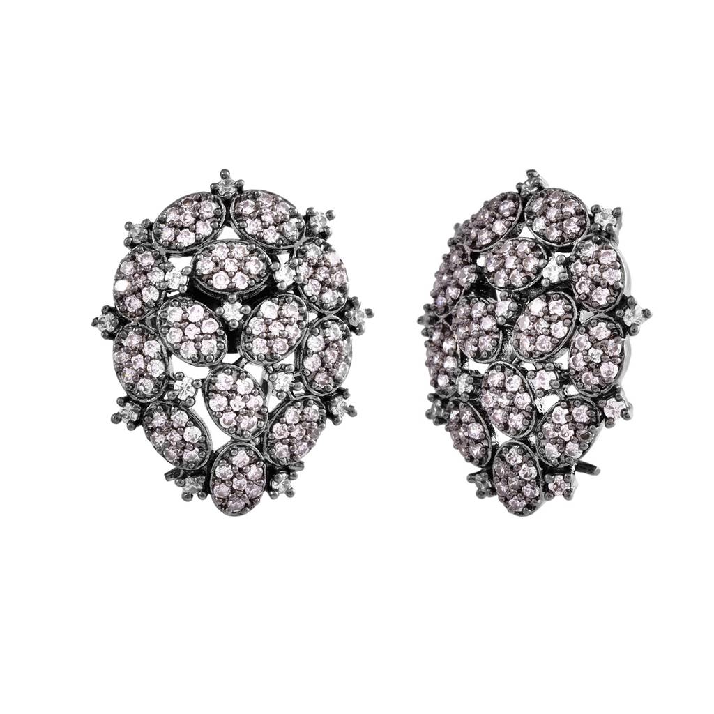 Sparkling Elegance Radiant Brilliance American Diamond Stud Earrings : 8905124536041