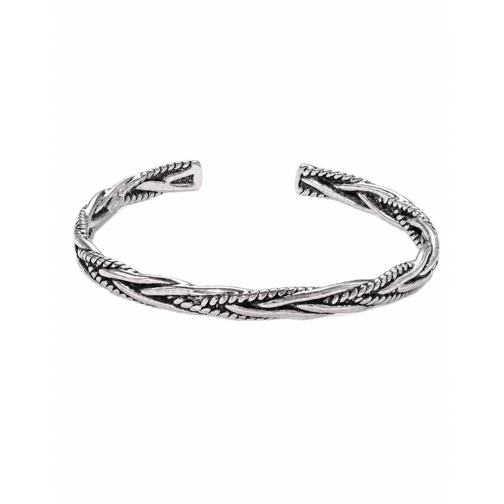 Silver Plated Fancy Kada Cuff Bracelet For Women | Festive & Casual Wear Jewellery | Gift For Her : PX9B299S