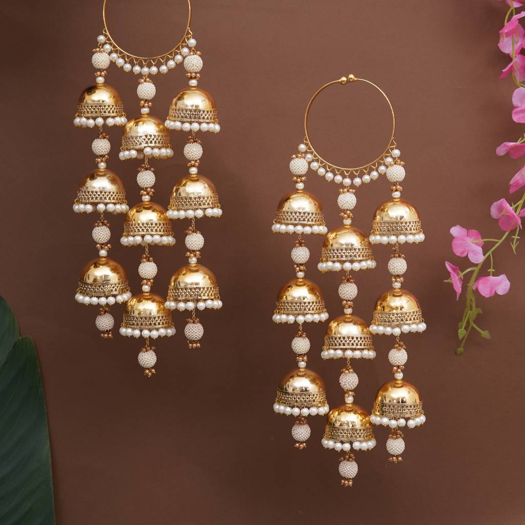 Royal Pearl Dome Bangle Style Kaleere - Set Of 2 Pieces : ACKL075