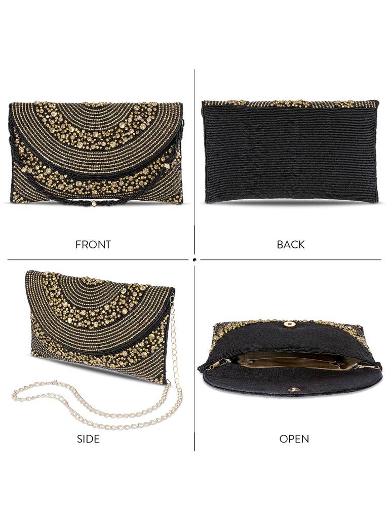 Clutch Purses For Women Handmade Evening Handbag Stylish Bridal Fashion Clutch Bag For Girls (C72Blg) : C72BLG
