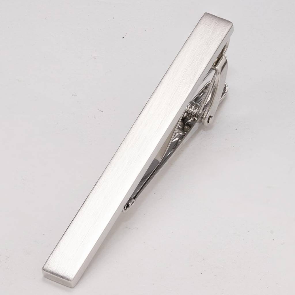 Silver Plated Classic Tie Pin Cufflinks Set For Men & Boys : PX9TCL15S