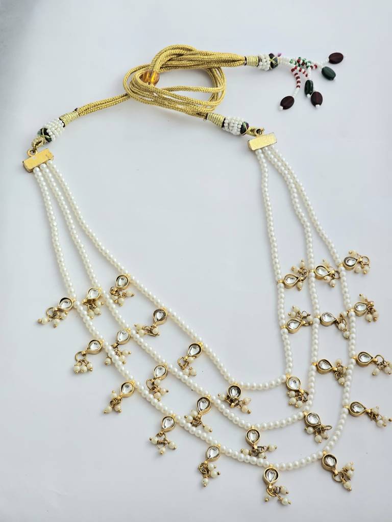 Regal Layers Pachi Kundan Necklace : 444NCK25RA