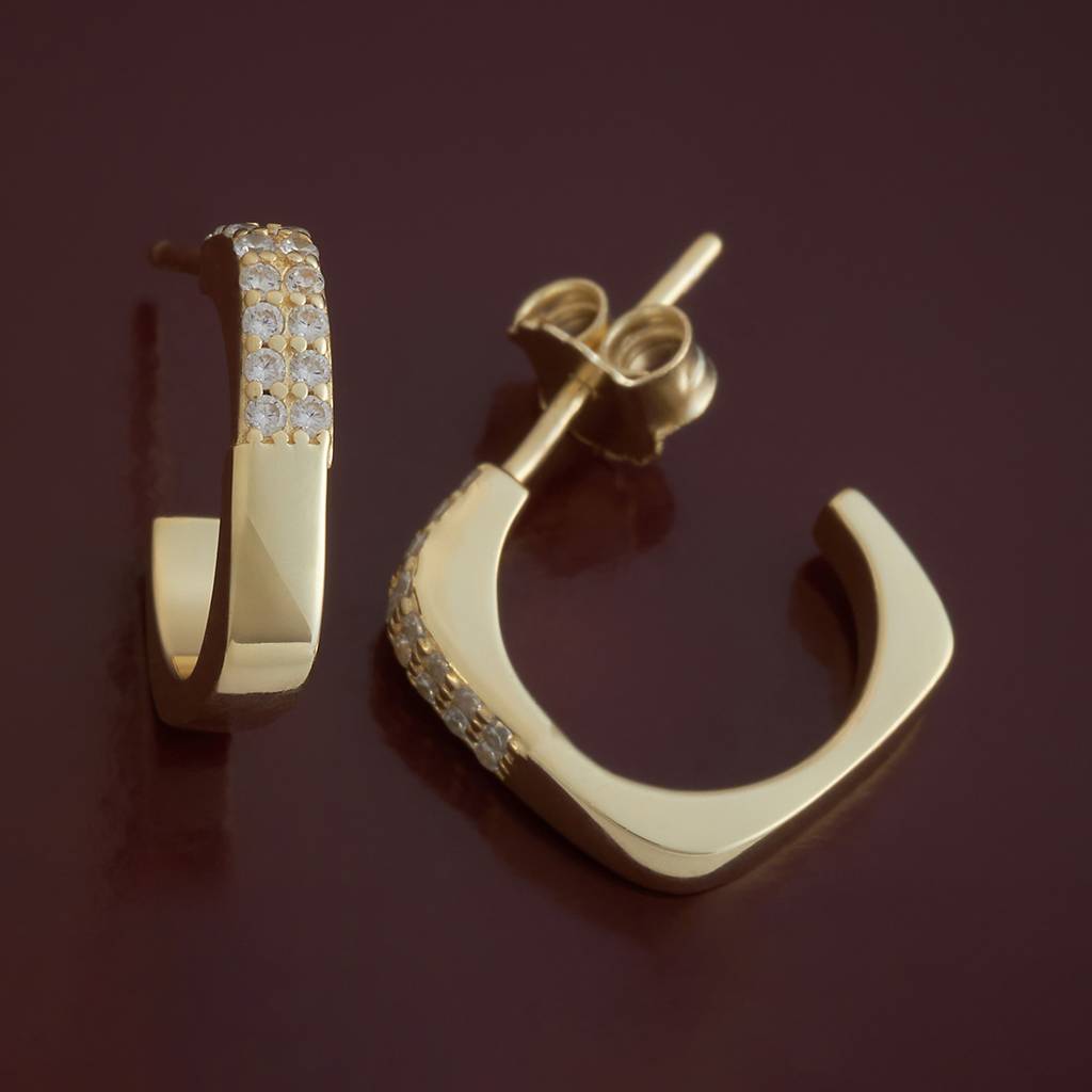 Plated Office Wear Silver Earring - 432240 : 432240