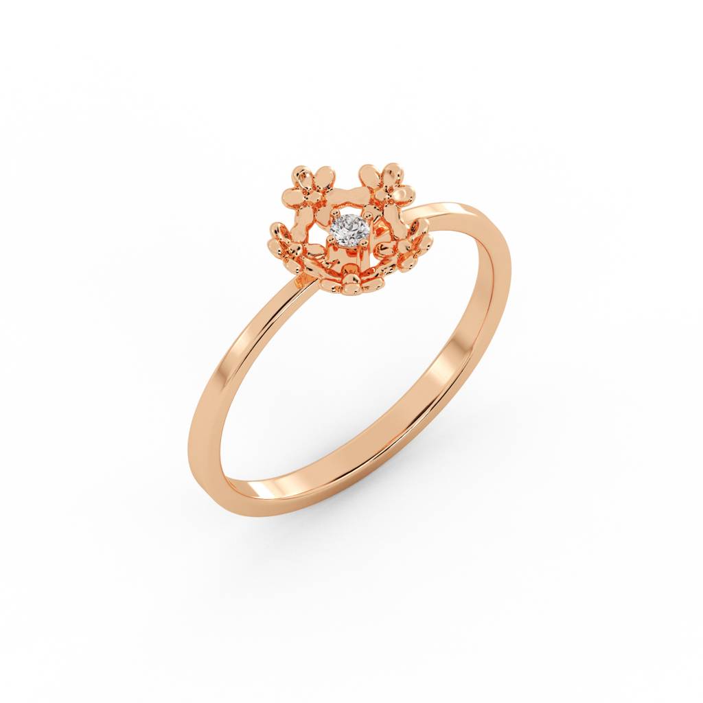 9K Bis Hallmarked Ring For Women/Girls | Avr1101 : AVR1101PC_8
