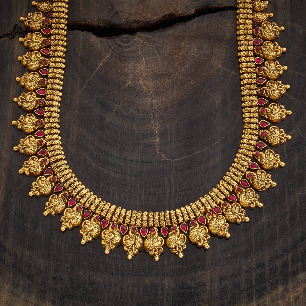 Ruby Gold - Plated Bridesmaid Temple Necklace - 434574 : 434574