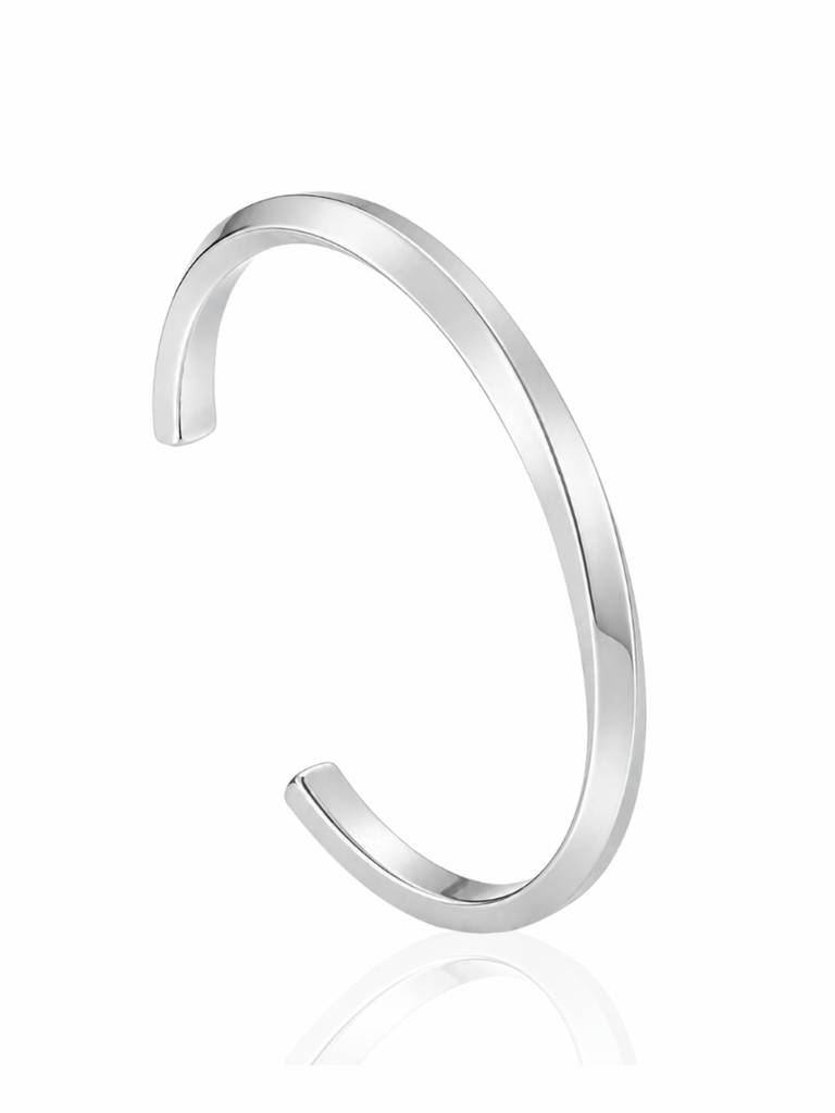 18K Gold Plated Stainless Steel Waterproof & Anti-Tarnish Sculpt Line Cuff : B69SJSS0S