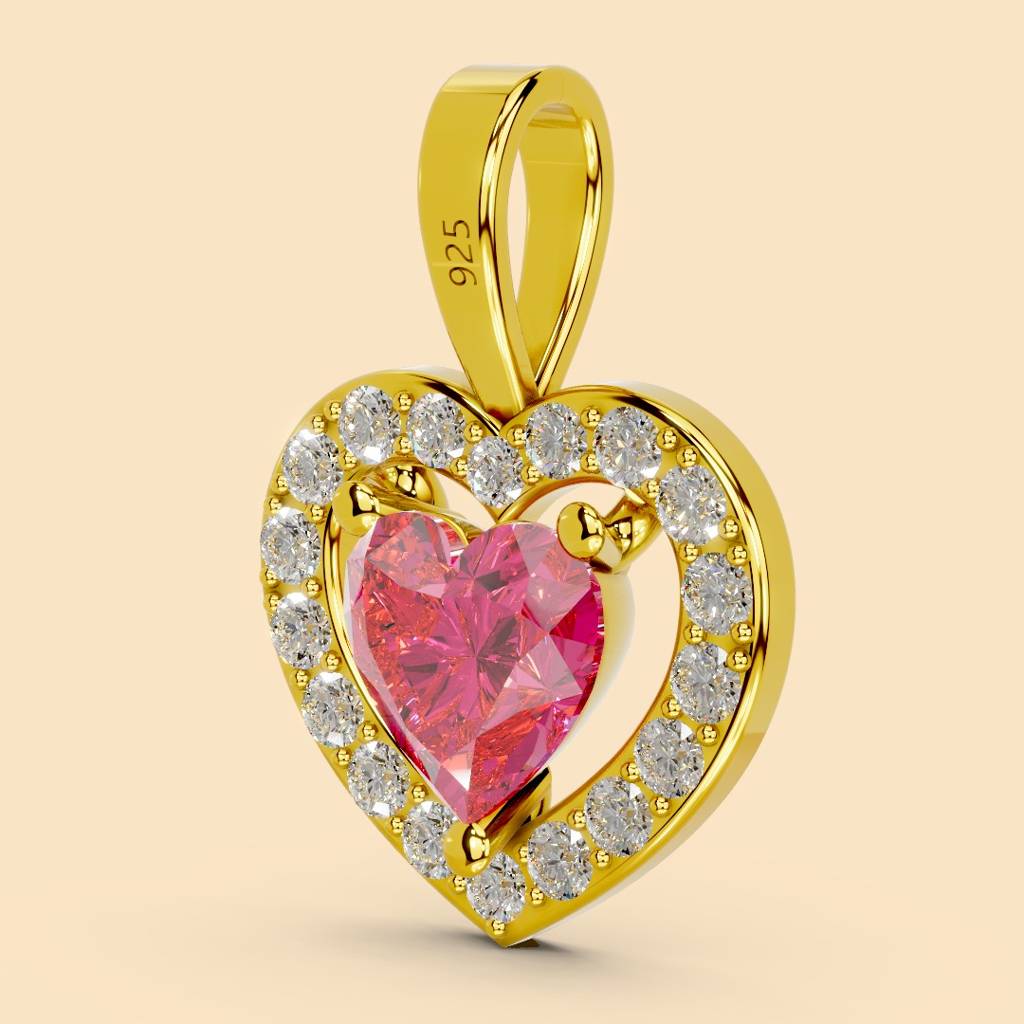22K Gold Vermeil |Mora Pendant (Without Chain)| Pure 925 Sterling Silver With The Thickest Gold Layer : TSPN-MOR-22K-13033