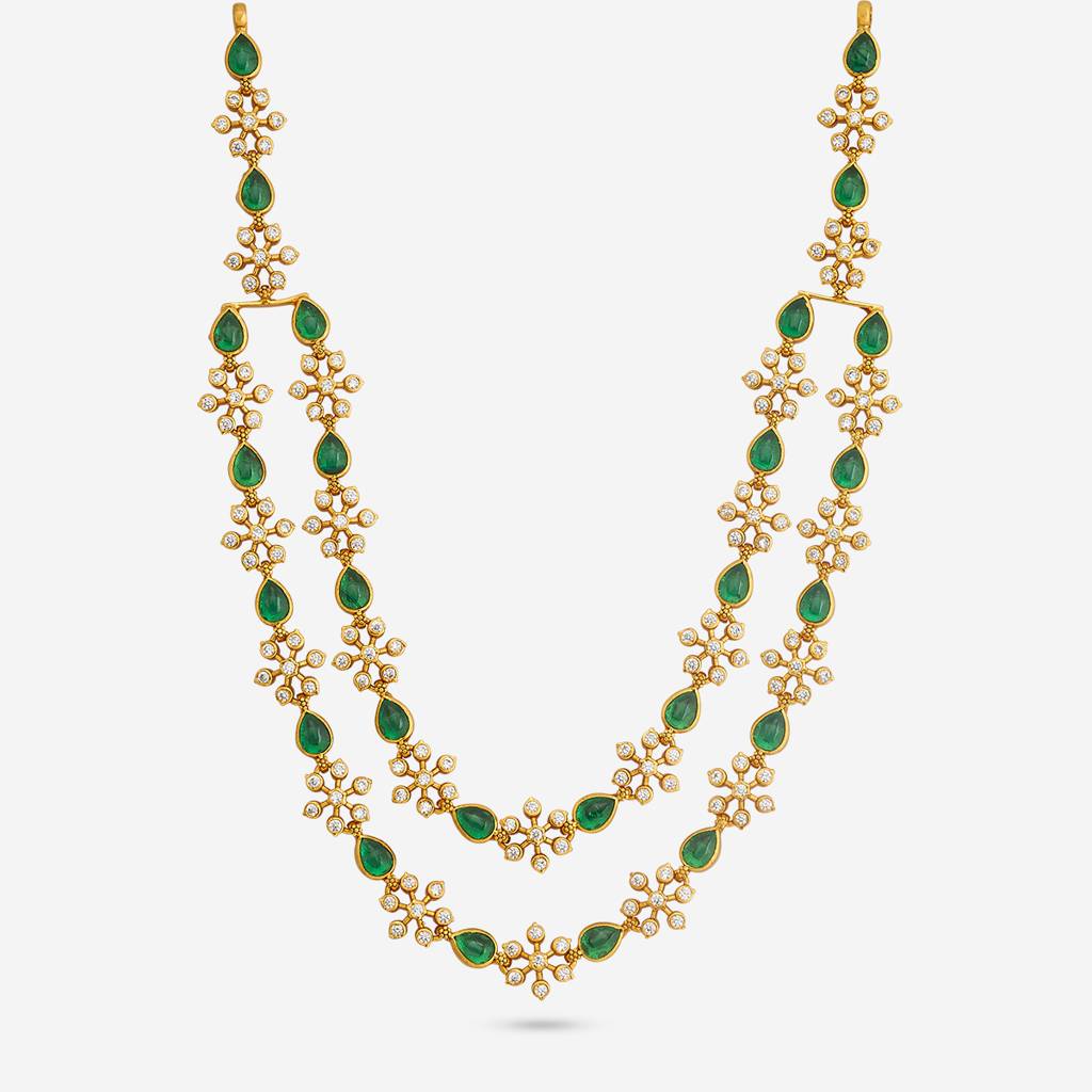Green Gold - Plated Bridesmaid Temple Necklace - 459621 : 459621