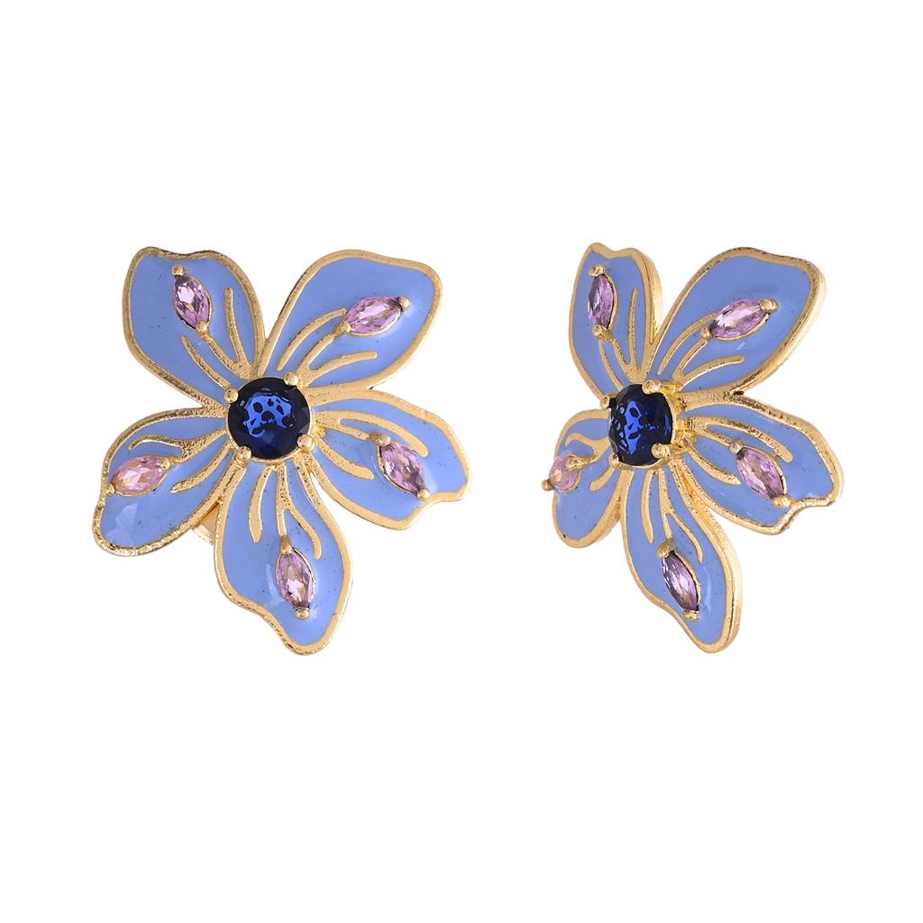 Flower Fantasy Azure Spring Blossom Studs : 8905124528855