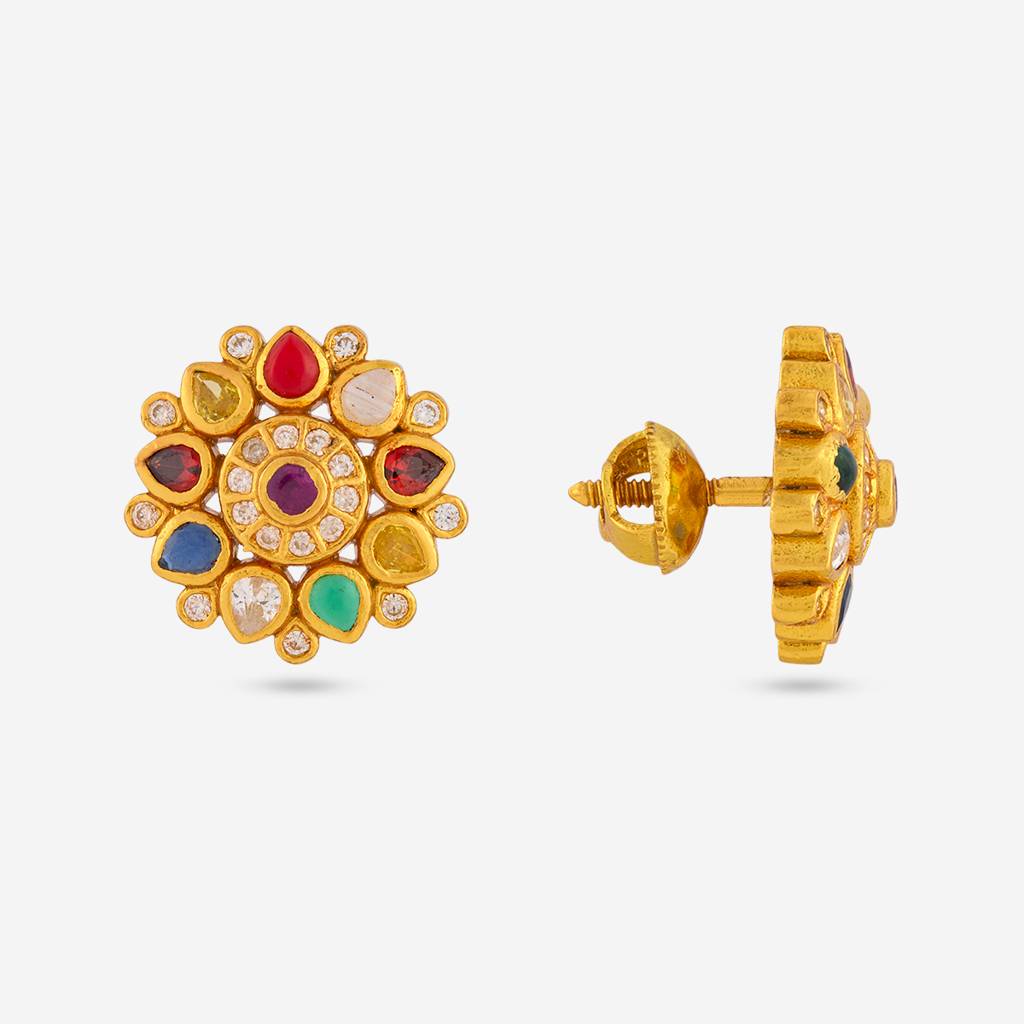 Plated Casual Wear Temple Earring - 467815 : 467815