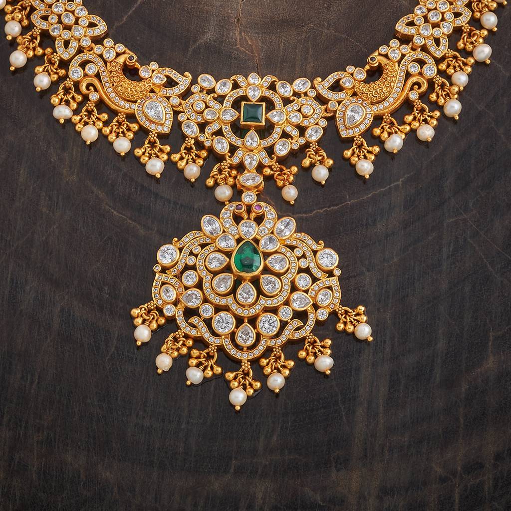 Green Gold - Plated Bridesmaid Temple Necklace - 431361 : 431361