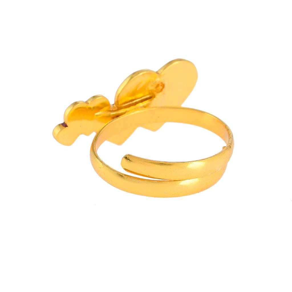 Enamelled Hearts Ring : 8905124491333