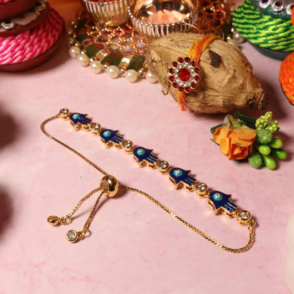 Turkish Evil Eye Rakhi For Sister : BS11679