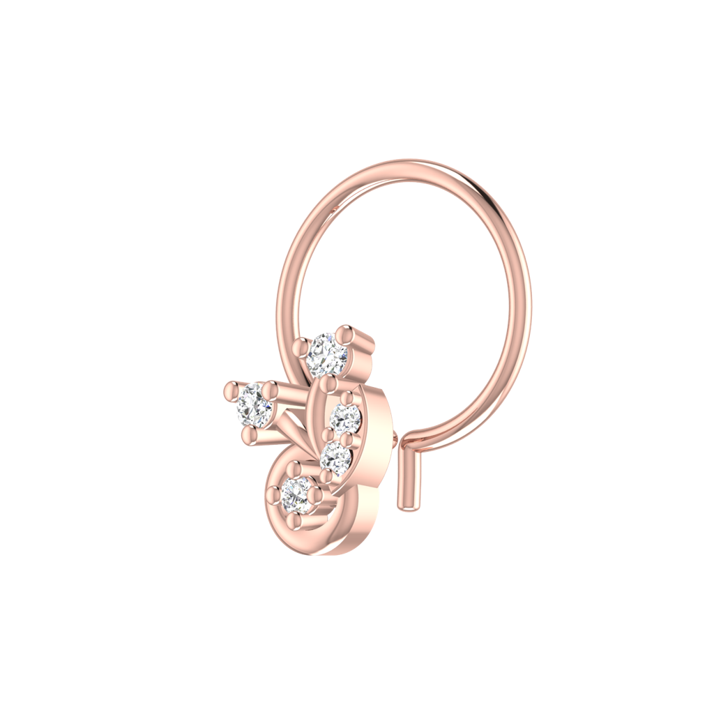 Avsar 9K Bis Hallmarked | Nosepin For Women/Girls |  Avno305 : AVNO305PC