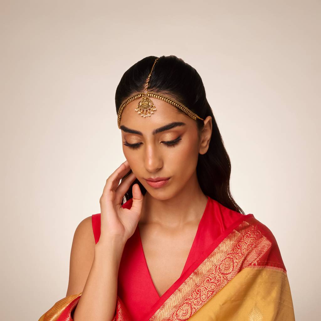 Plated Bridesmaid Antique Tikka - 467534 : 467535