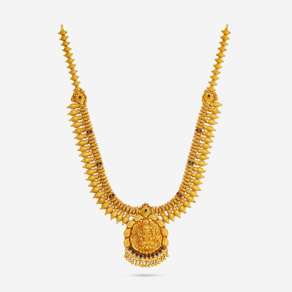 Ruby-Green Gold - Plated Bridesmaid Temple Necklace - 434024 : 434024