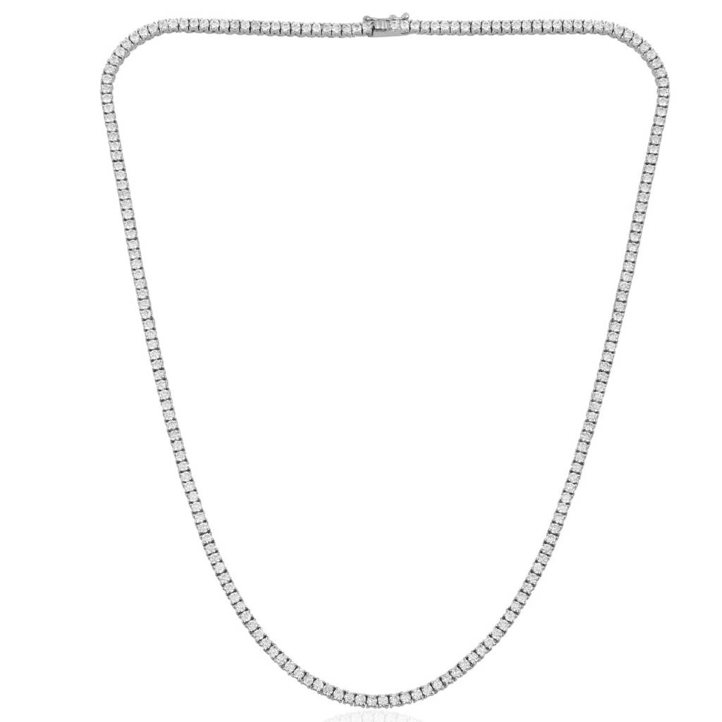 Crystal Studded Tennis Necklace Chain Fashion Jewellery For Women & Girls : PX9N196S
