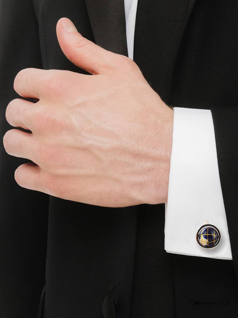 Men Jewellery Sleeve Button Cuff Shirt Button "Blazer Cufflinks Pair Set For Men" : 1190-CHC4-1106-S