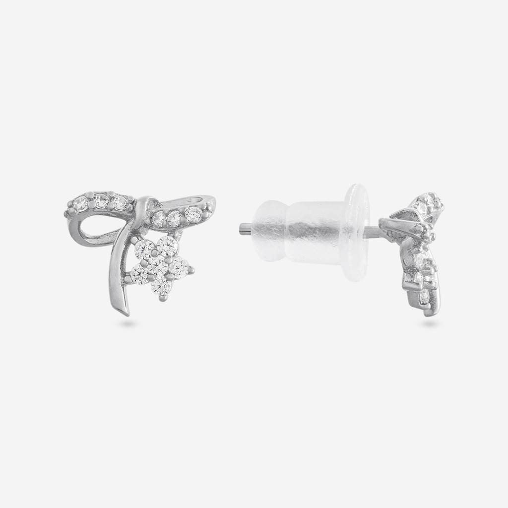 Office Wear Silver Earring - 465537 : 465538
